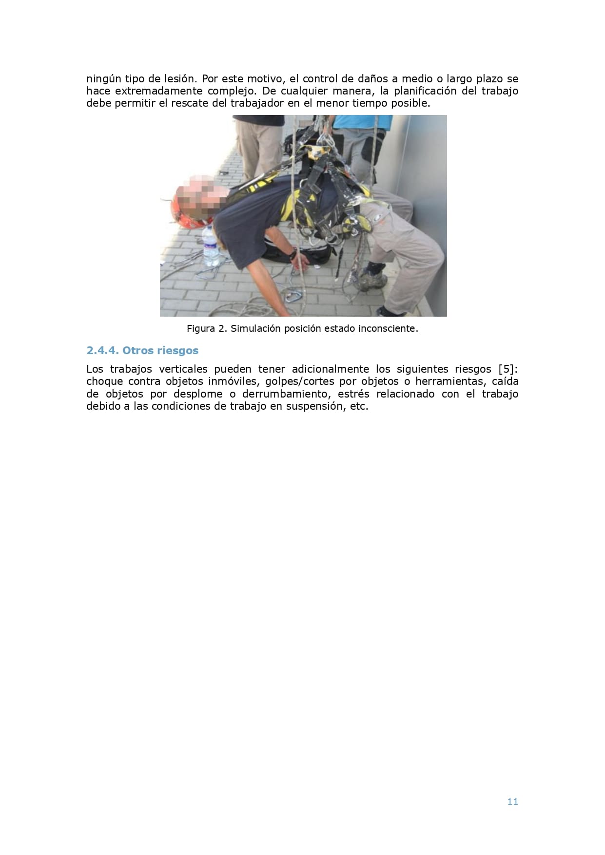 Prevencion riesgos asientos trabajos verticales